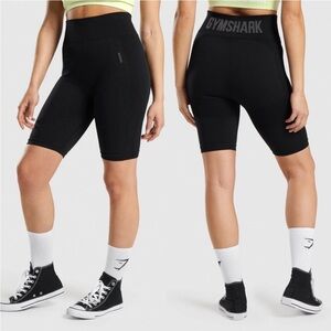 Gymshark Black High-Waist Bike Shorts